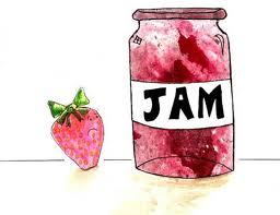 Large strawberry jam